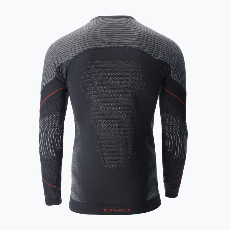 Мъжка термоактивна блуза UYN Evolutyon Comfort UW Shirt charcoal/white/red 5
