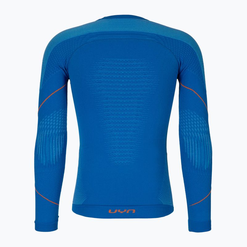 Мъжка термоактивна блуза UYN Evolutyon UW Shirt blue/blue/orange shiny 2