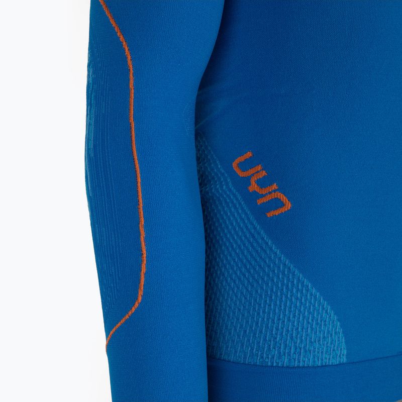 Мъжка термоактивна блуза UYN Evolutyon UW Shirt blue/blue/orange shiny 3