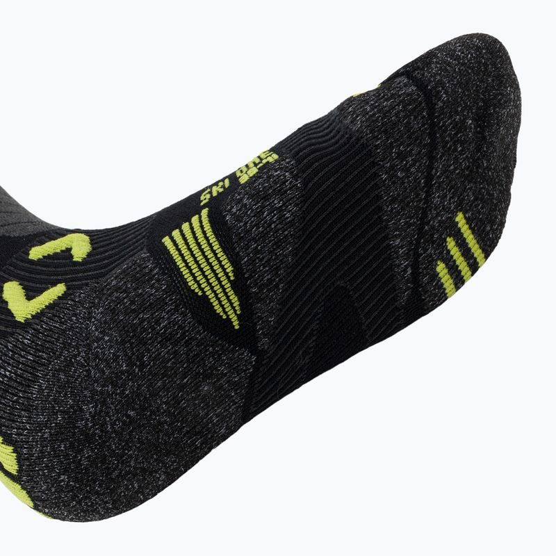 Мъжки скиорски чорапи UYN Ski One Merino black/lime 5