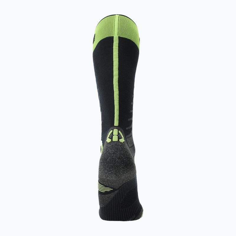 Мъжки ски чорапи UYN Ski One Merino black/lime 4