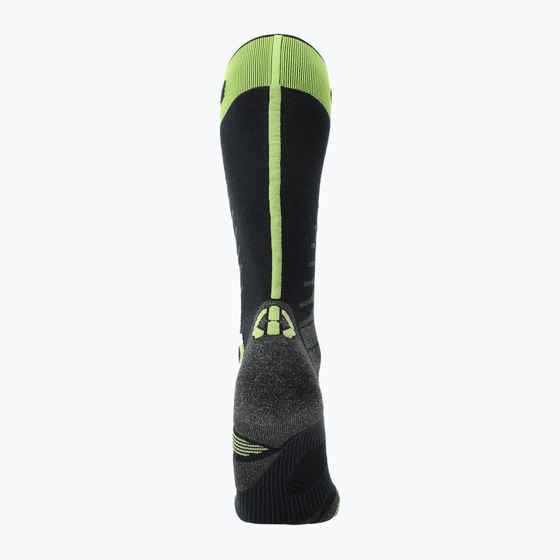 Мъжки скиорски чорапи UYN Ski One Merino black/lime 4