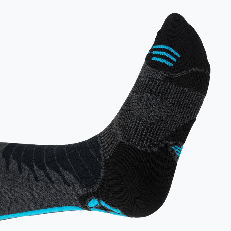 Мъжки ски чорапи UYN Ski One Merino anthracite/turquoise 6