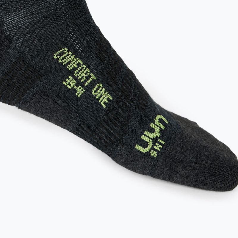 Мъжки скиорски чорапи UYN Ski One Comfort Fit anthracite/lime 5