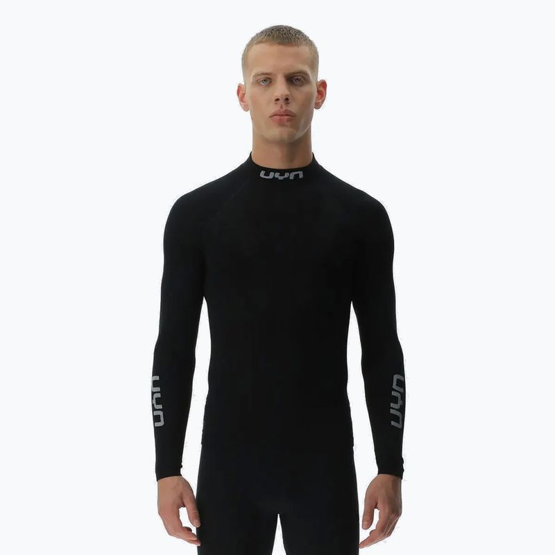Мъжка термоактивна блуза UYN Elevatyon Biomorph LS Turtle Neck black
