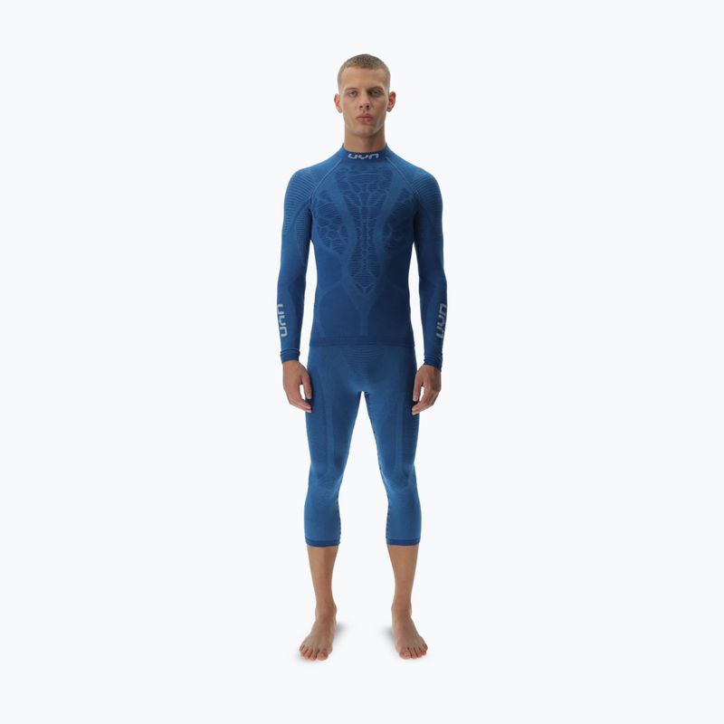 Мъжка термоактивна блуза UYN Elevatyon Biomorph Turtle Neck blue atoll 2