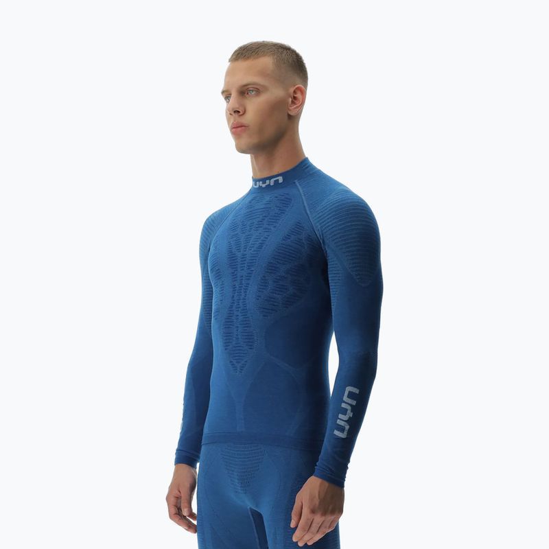 Мъжка термоактивна блуза UYN Elevatyon Biomorph Turtle Neck blue atoll 4