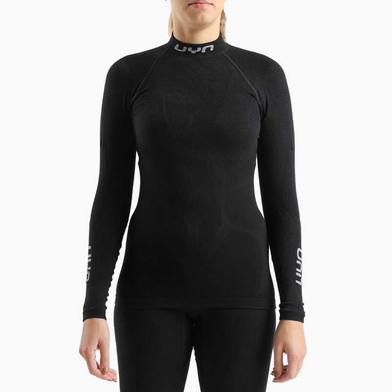 Дамска термоактивна блуза с дълъг ръкав UYN Elevation Biomorph Turtle Neck black 4