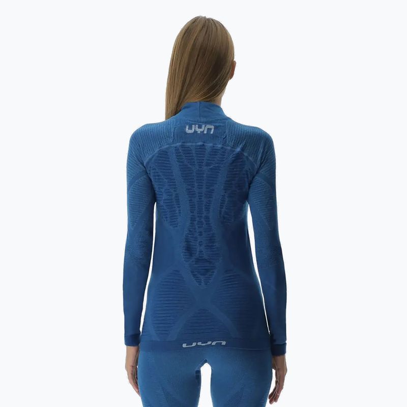 Дамска термоактивна блуза UYN Elevation Biomorph LS Turtle Neck blue atoll 3