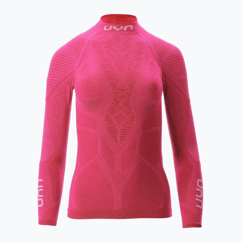 Дамска термоактивна блуза UYN Elevation Biomorph LS Turtle Neck pink yarrow 7