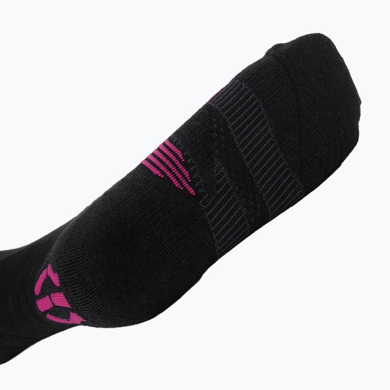 Дамски скиорски чорапи UYN Ski Touring One Bio black/pink yarrow 3
