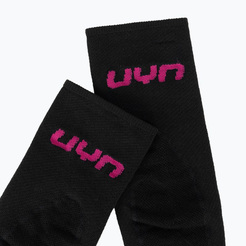 Дамски скиорски чорапи UYN Ski Touring One Bio black/pink yarrow 4