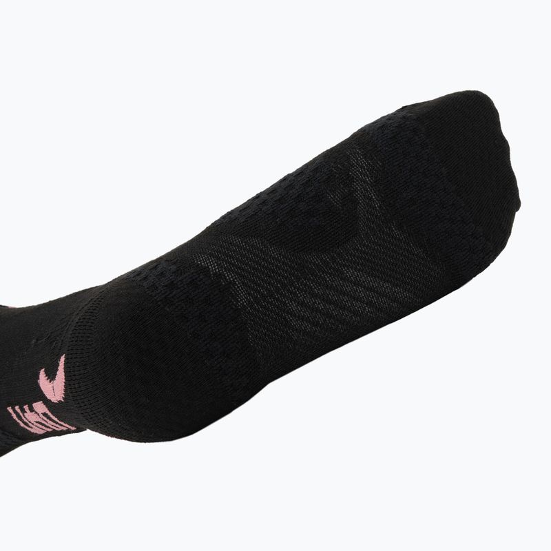 Дамски скиорски чорапи UYN Ski One Pure Snow black/pink 3