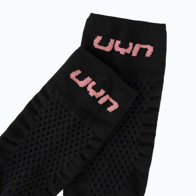 Дамски скиорски чорапи UYN Ski One Pure Snow black/pink 4