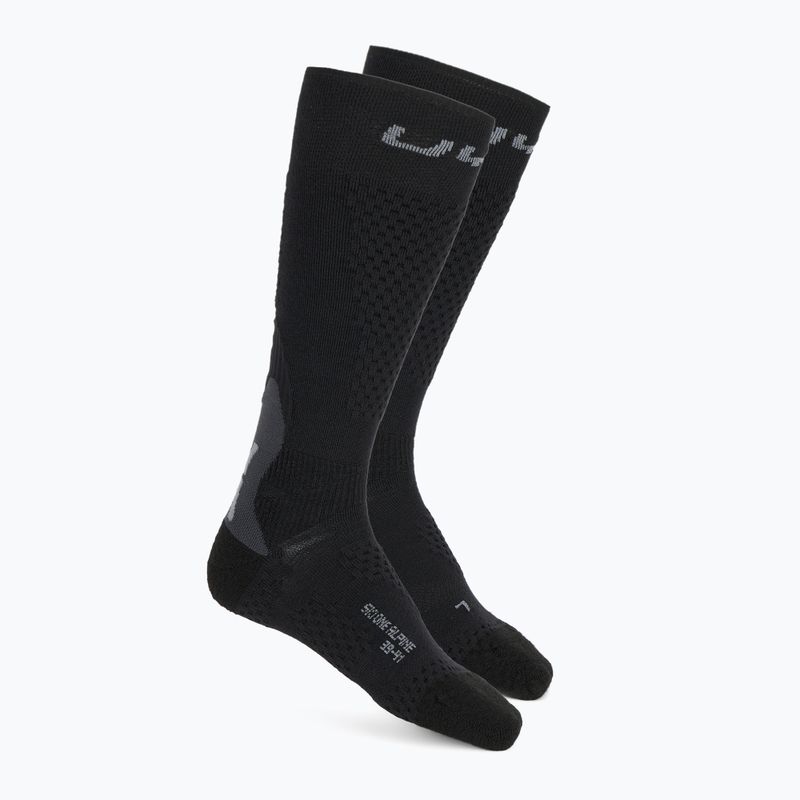 Мъжки скиорски чорапи UYN Ski One Alpine Merino black/grey