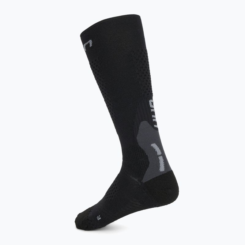 Мъжки скиорски чорапи UYN Ski One Alpine Merino black/grey 2