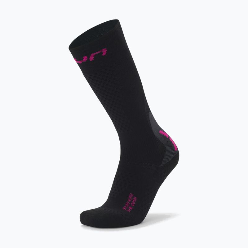 Дамски скиорски чорапи UYN Ski One Alpine Merino black/pink 5