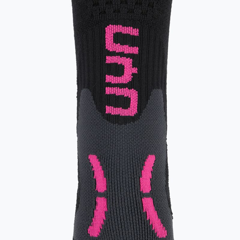 Дамски скиорски чорапи UYN Ski One Alpine Merino black/pink 3