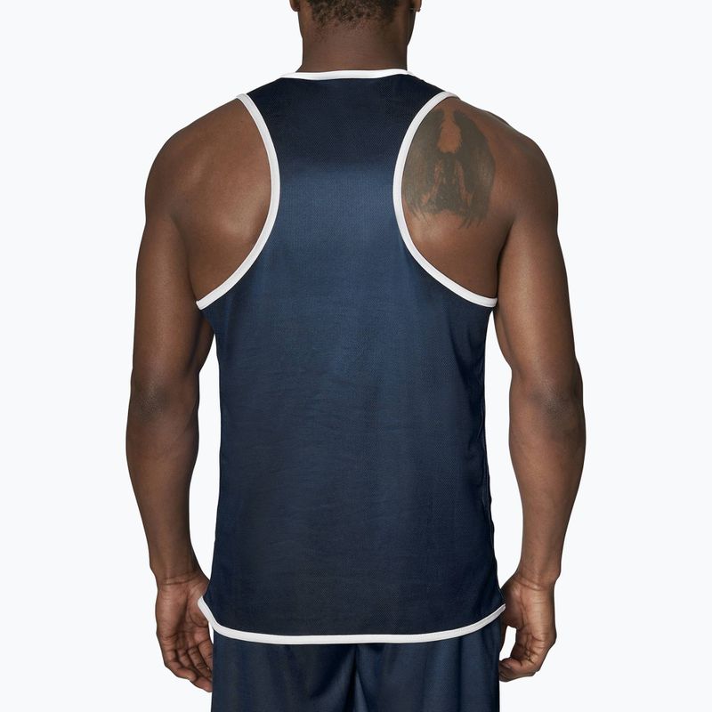 Мъжки двустранен потник Leone Double Face Boxing Singlet син/червен AB214 2