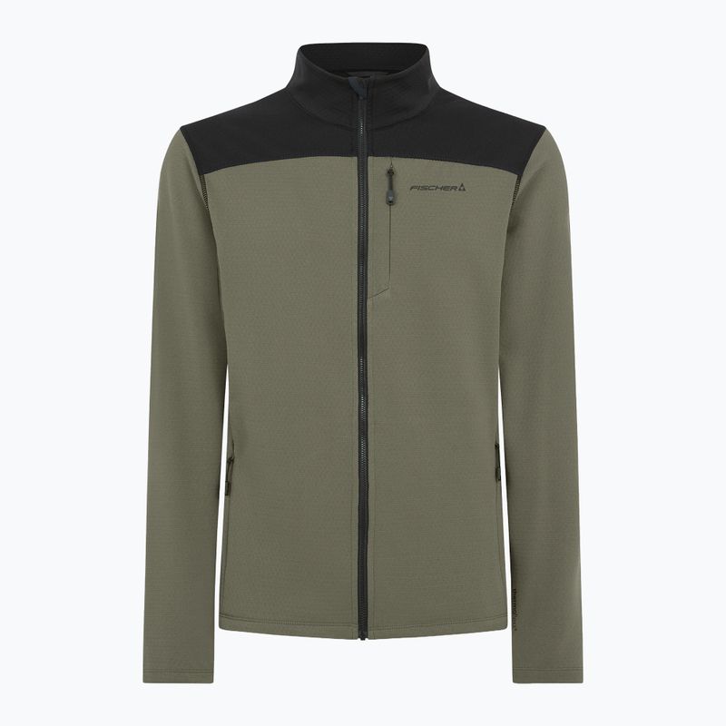 Мъжки суитшърт Fischer Flex Jacket olive green 3
