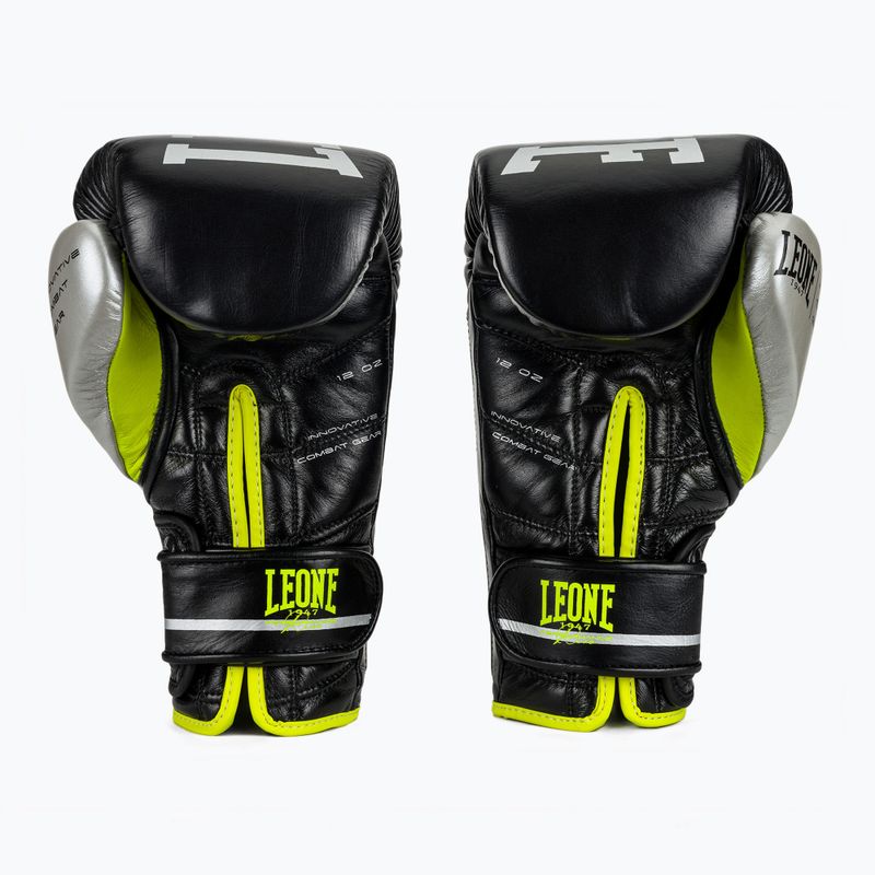 Боксови ръкавици LEONE 1947 Revo Performance Fluo black 3