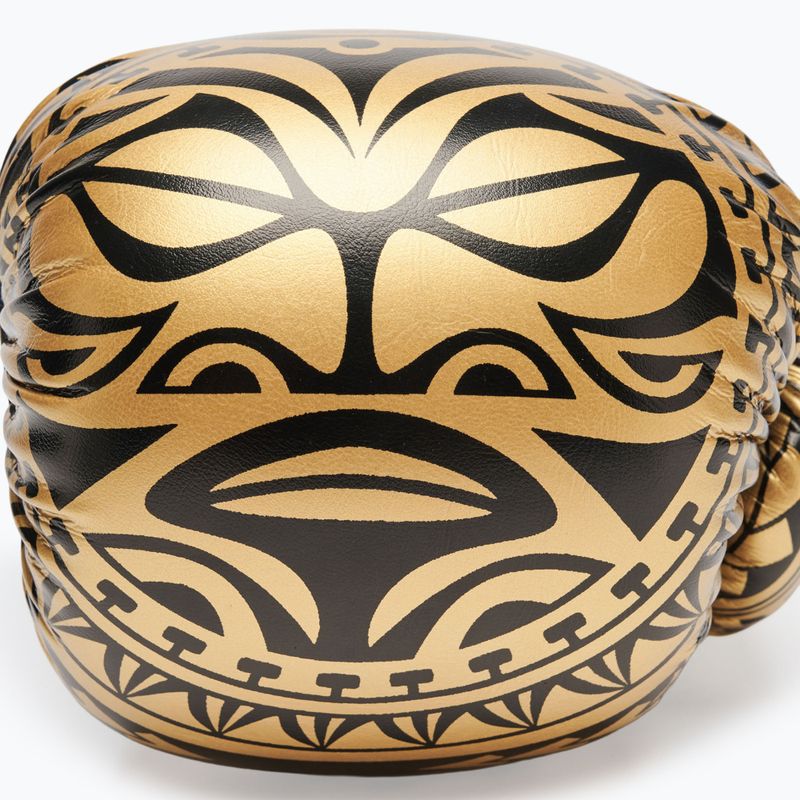 Боксови ръкавици LEONE 1947 Haka black/gold 8