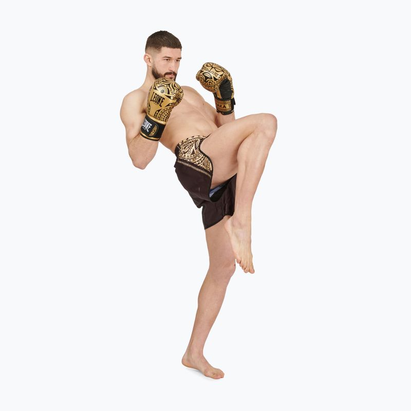 Боксови ръкавици LEONE 1947 Haka black/gold 10