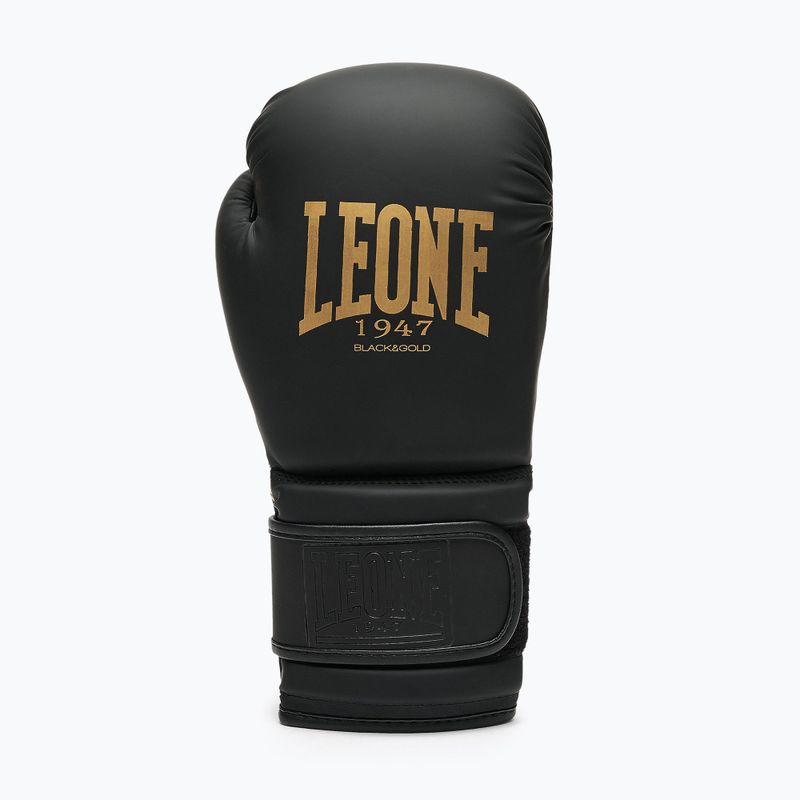 Боксови ръкавици LEONE 1947 Idol black/gold 3