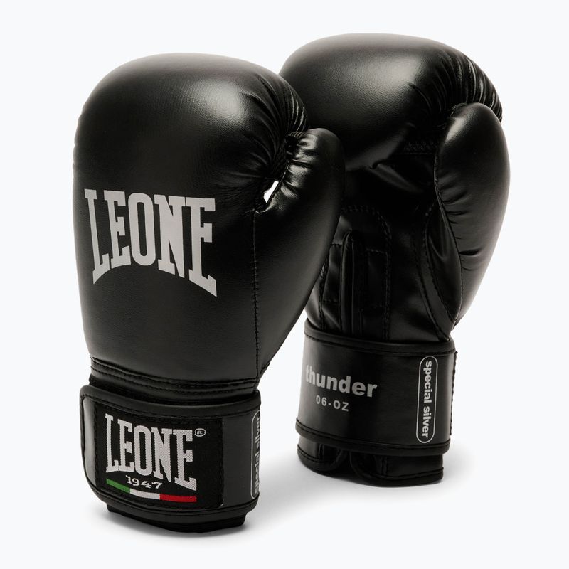 Детски боксови ръкавици LEONE 1947 Thunder Jr черни
