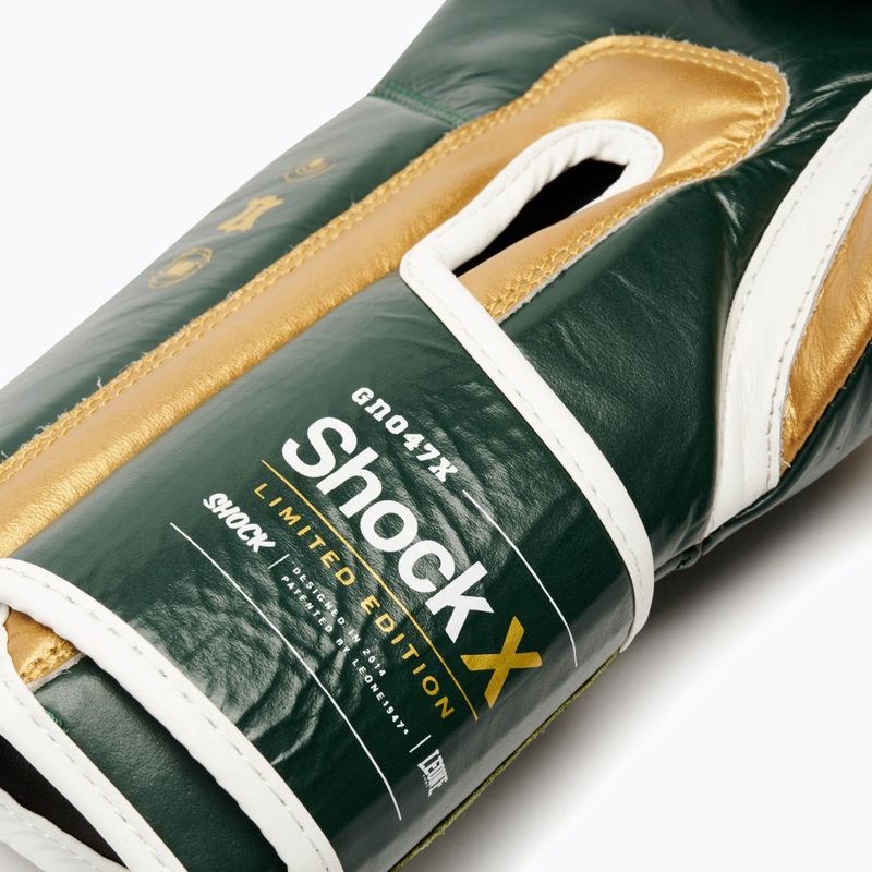 Боксови ръкавици LEONE 1947 Shock X green 9