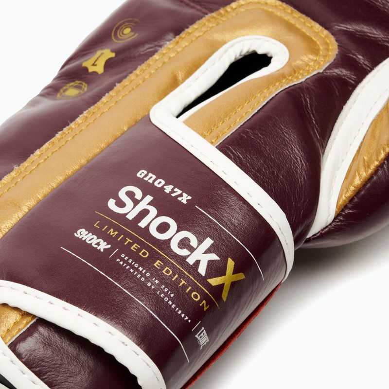Боксови ръкавици LEONE 1947 Shock X bordeaux 10