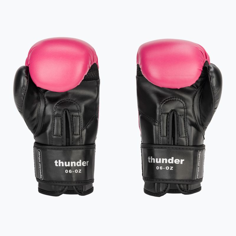 Детски боксьорски ръкавици LEONE 1947 Thunder Jr fuchsia 3