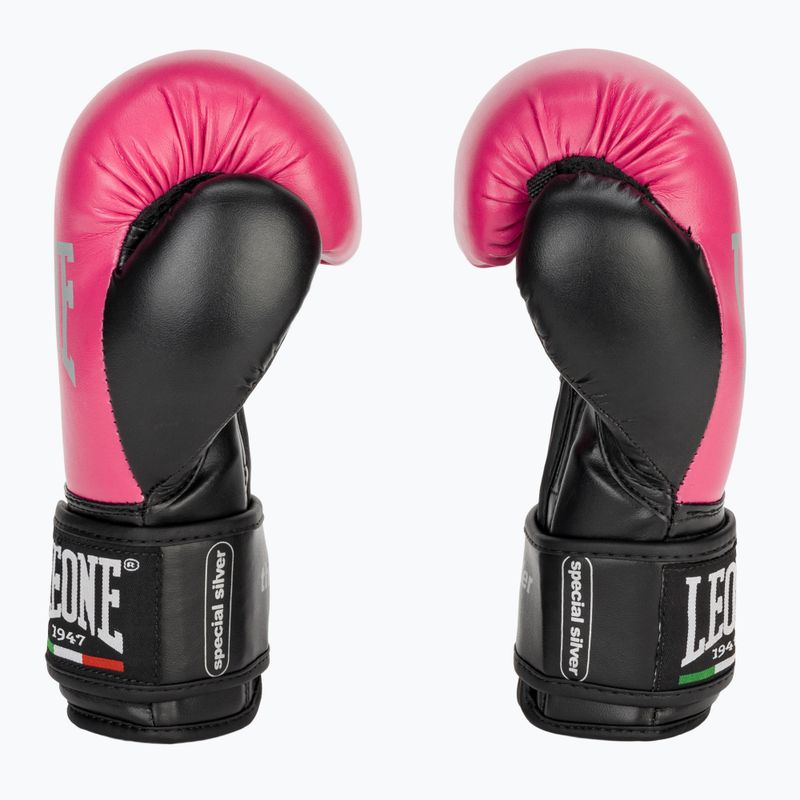 Детски боксьорски ръкавици LEONE 1947 Thunder Jr fuchsia 4