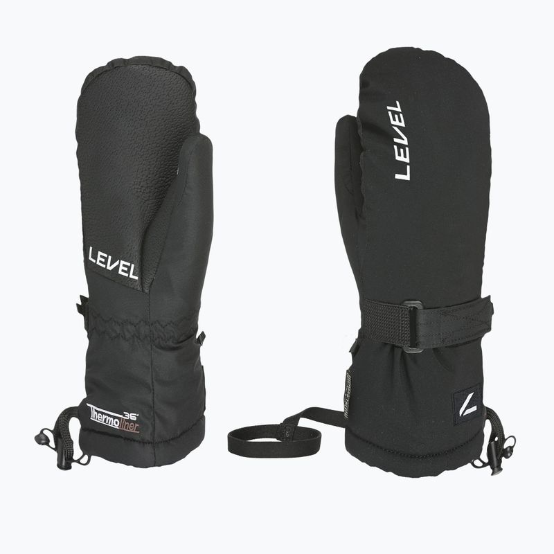 Детски скиорски ръкавици Level Junior Mitt black
