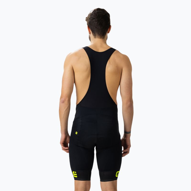 Мъжки къси панталони за колоездене Alé Corsa Bibshort black/yellow L13654018 2