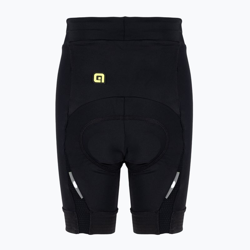 Детски къси панталони за колоездене ALÉ Pantalone S/B Bimbo Kid черно и бяло L21153467 2