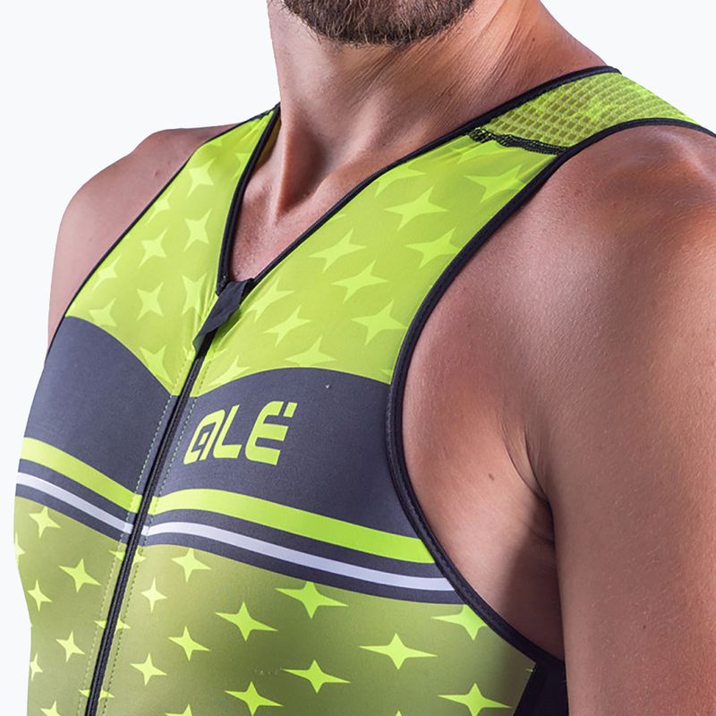 Мъжки костюм за триатлон Alé Stars yellow-grey L21116460 4