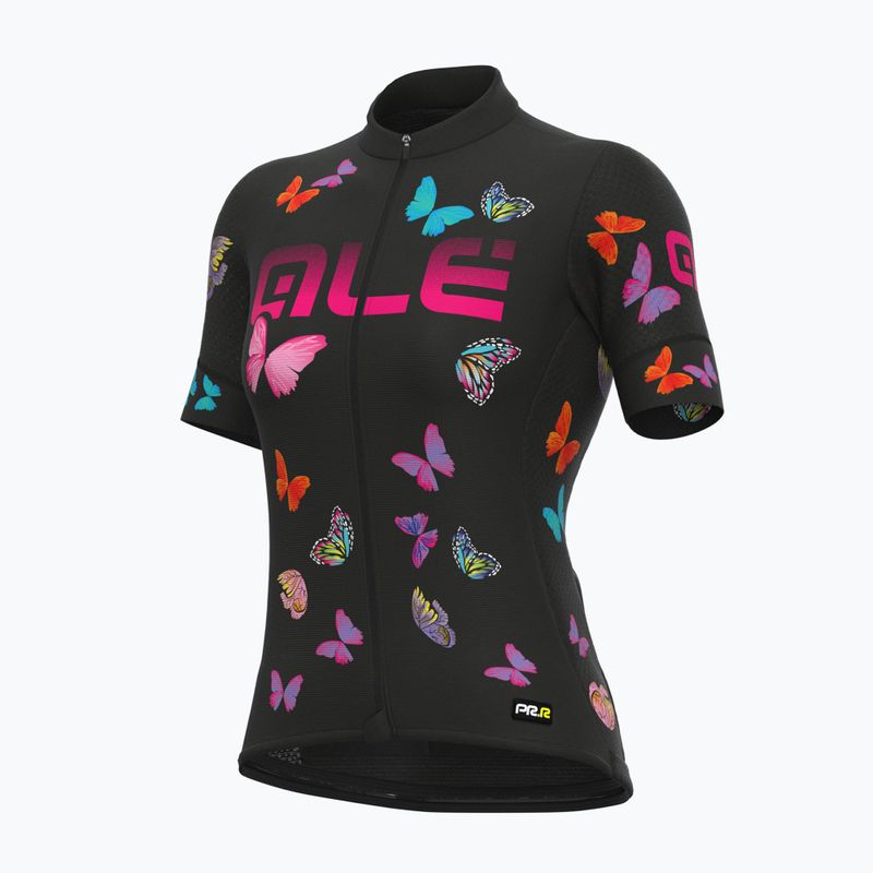 Дамска колоездачна фланелка Alé Maglia Donna MC Butterfly black L21169401