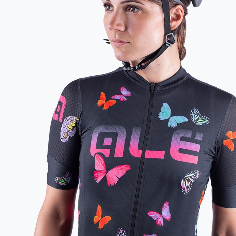 Дамска колоездачна фланелка Alé Maglia Donna MC Butterfly black L21169401 5