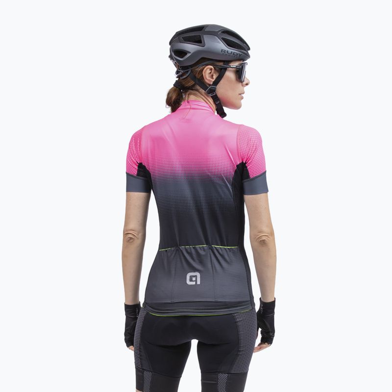 Дамско колоездачно трико Alé Gradient black/pink L22175543 4