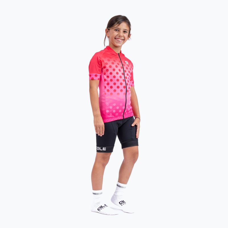 Детска колоездачна фланелка Alé Maglia MC Bubble pink L22227405 5