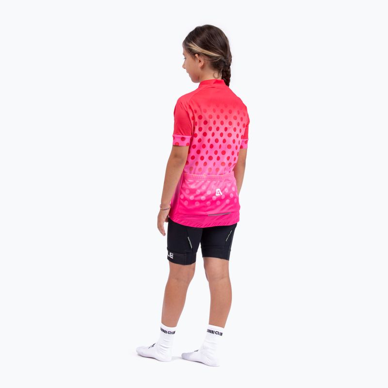 Детска колоездачна фланелка Alé Maglia MC Bubble pink L22227405 6