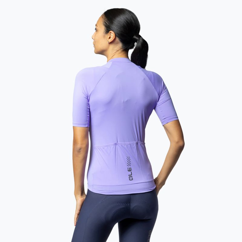 Дамско колоездачно трико Alé Color Block lilac 2