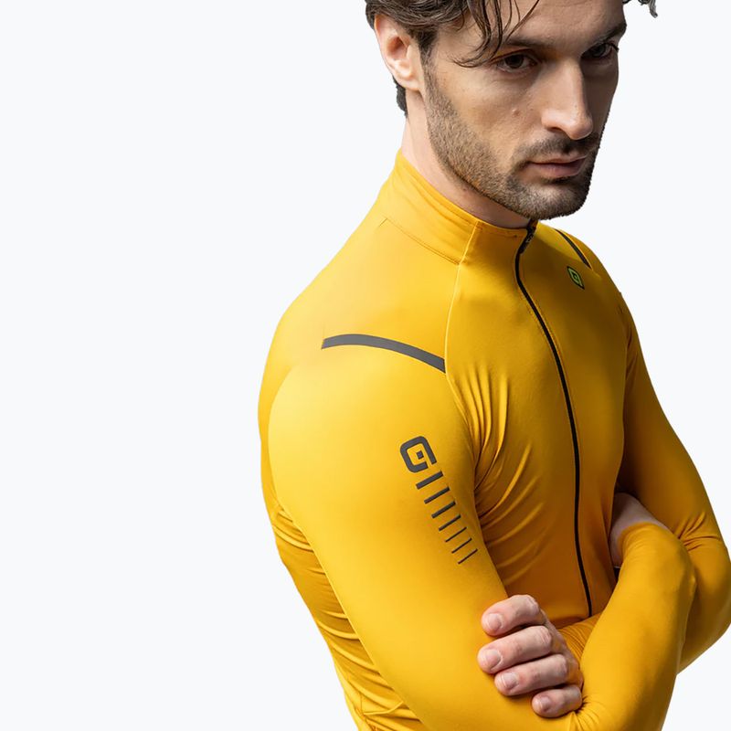 Мъжки суитшърт за колоездене Alé Warm Race yellow 3