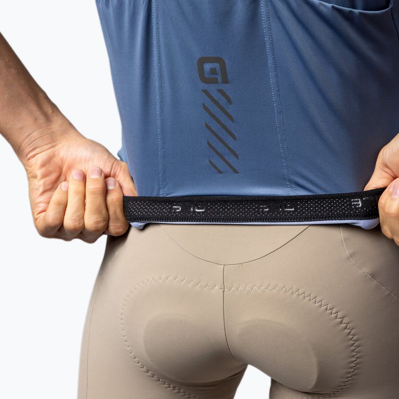 Мъжка тениска за колоездене Alé Color Block steel blue 6