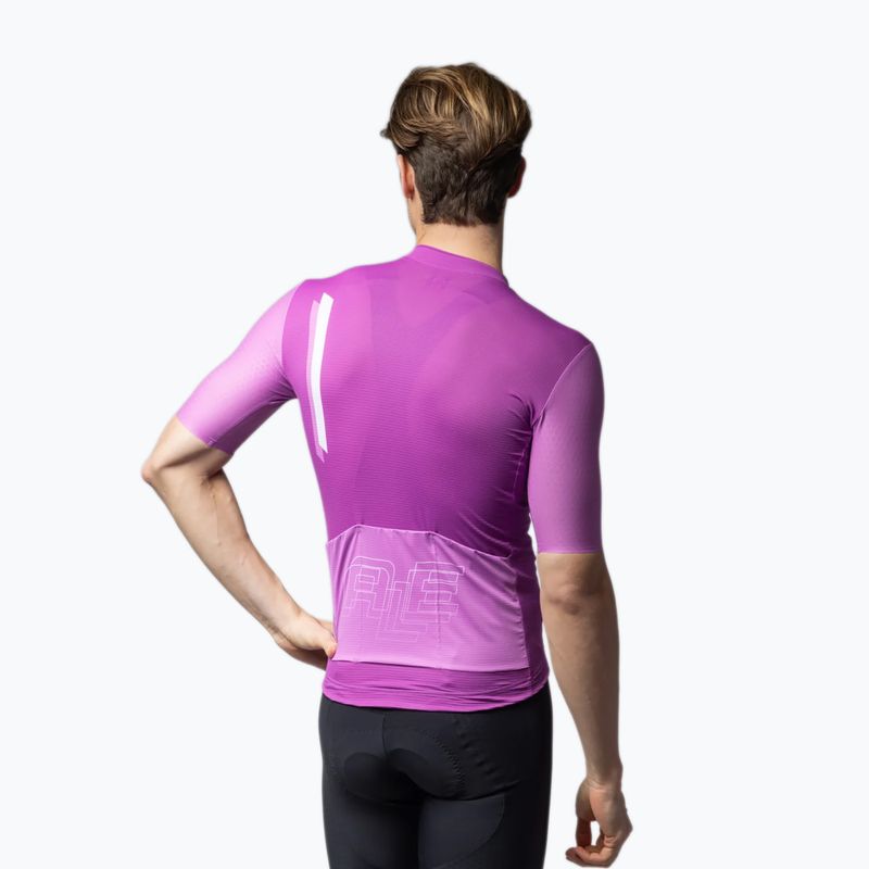 Мъжка тениска за колоездене Alé Follow Me cyclamen 2