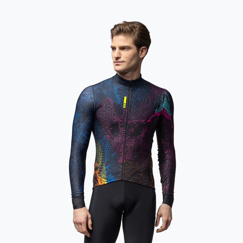 Мъжки суитшърт за колоездене Alé Zanzibar Jersey multicolore/multicolor