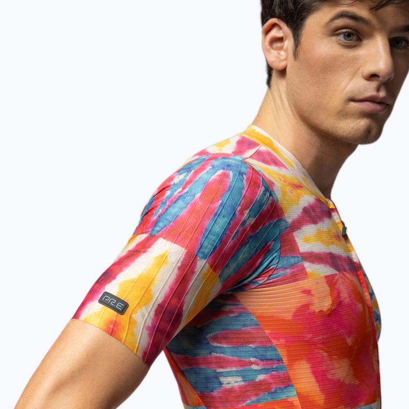 Мъжка тениска за колоездене Alé Clorofilla orange combo 4