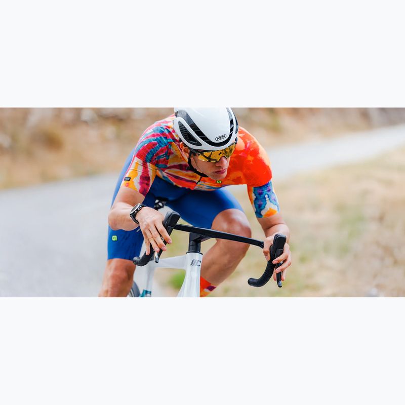 Мъжка тениска за колоездене Alé Clorofilla orange combo 6