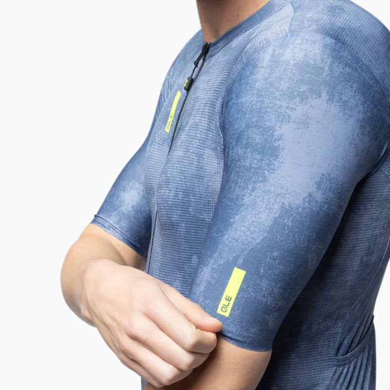 Мъжка тениска за колоездене Alé Deep powder blue 4